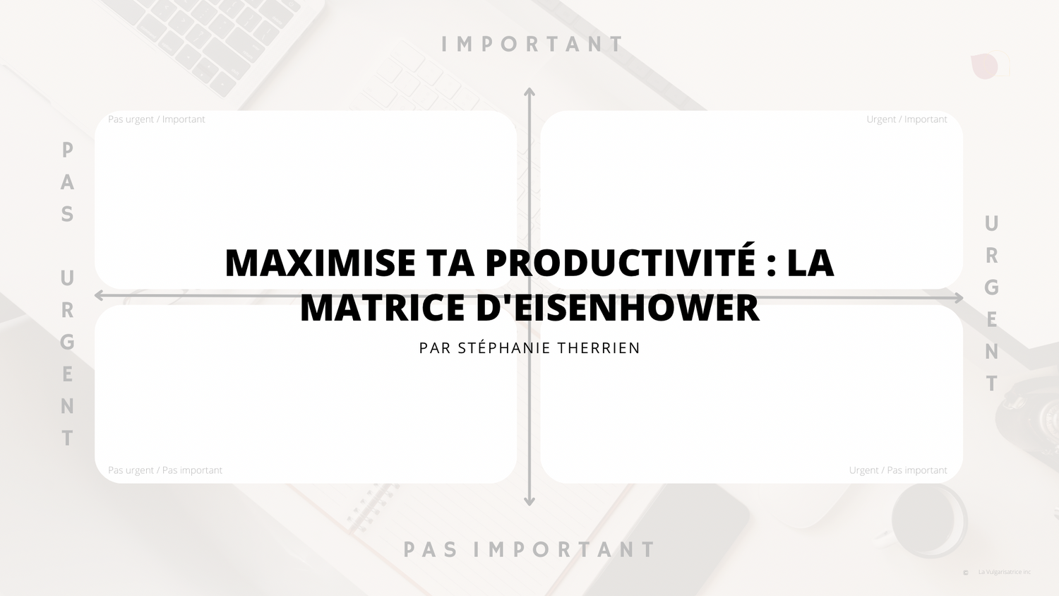 Maximise ta productivité : La matrice d'Eisenhower