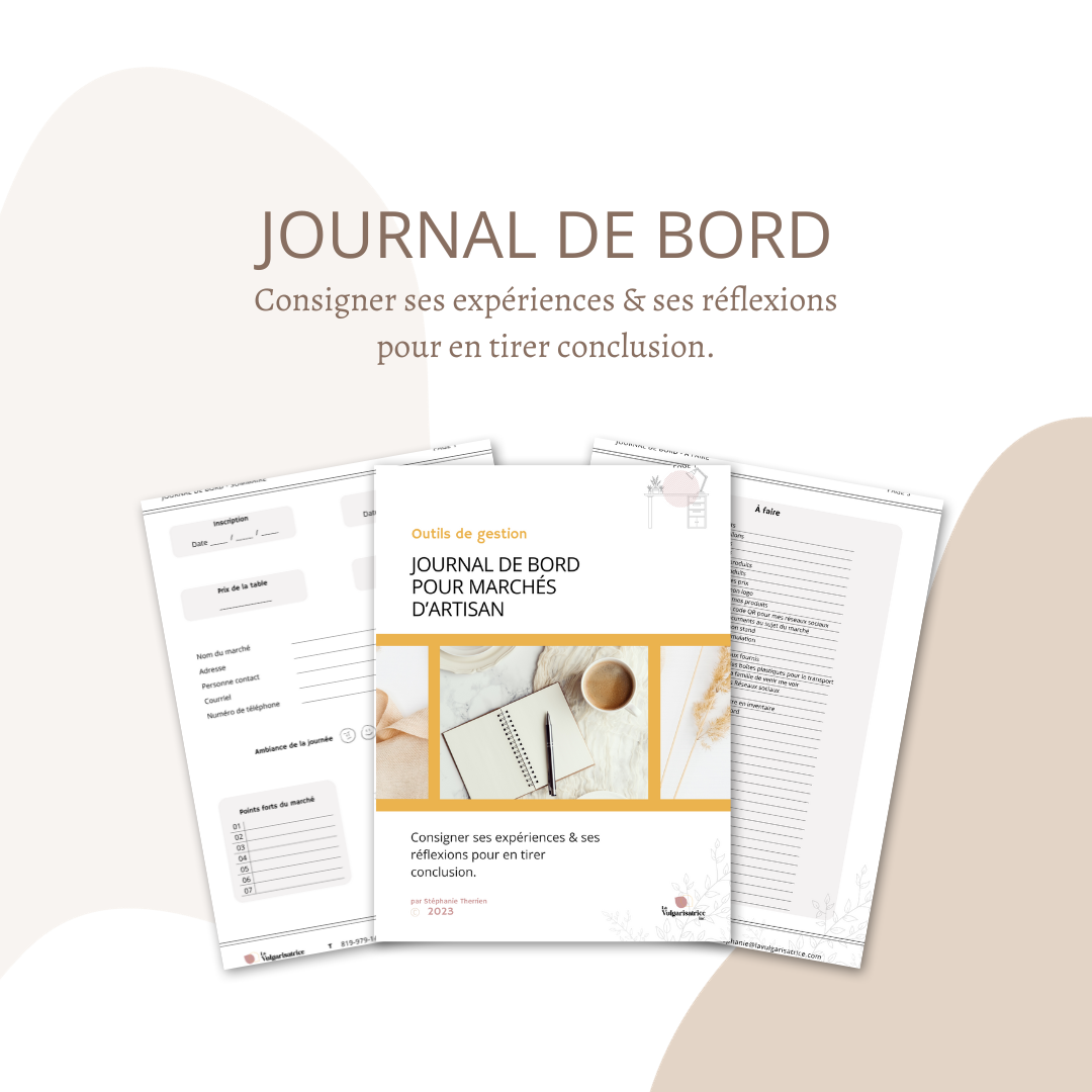 Journal de bord - Préparation aux Marchés